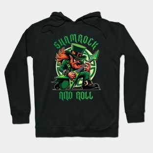 Shamrock and Roll - Funny St Patricks Day Hoodie